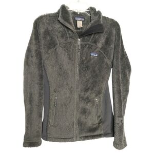 Charcoal Patagonia R3 Women's Hooded Teddy Jacket